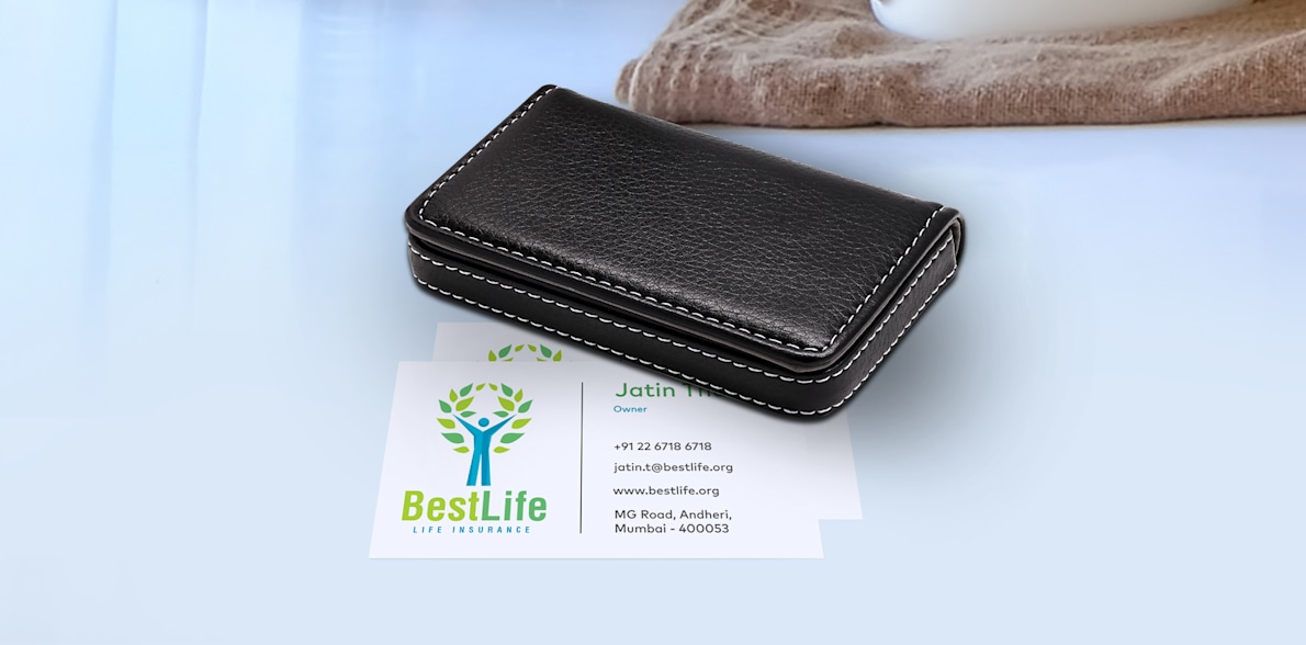 Visiting card shop holder case